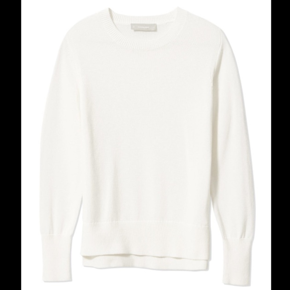 NWOT Everlane Ivory Lightweight Knit Sweater